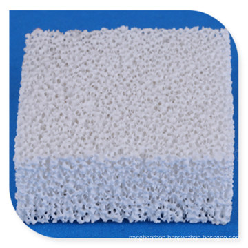 Alumina Porous Foam Ceramic Filter for Metal Casting (Material: Silicon carbide, Alumina, Zirconia)